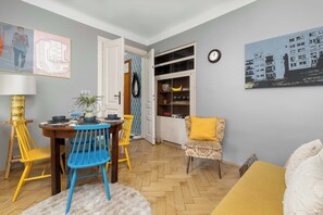 Dining - Unique Apartment | Air Conditioning | Remote Work (Lublin)