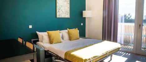 Suite Confort, cocina, vista al lago | Wifi gratis y acceso para silla de ruedas