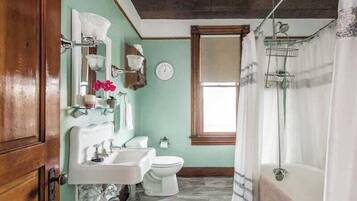 Shower, jetted tub