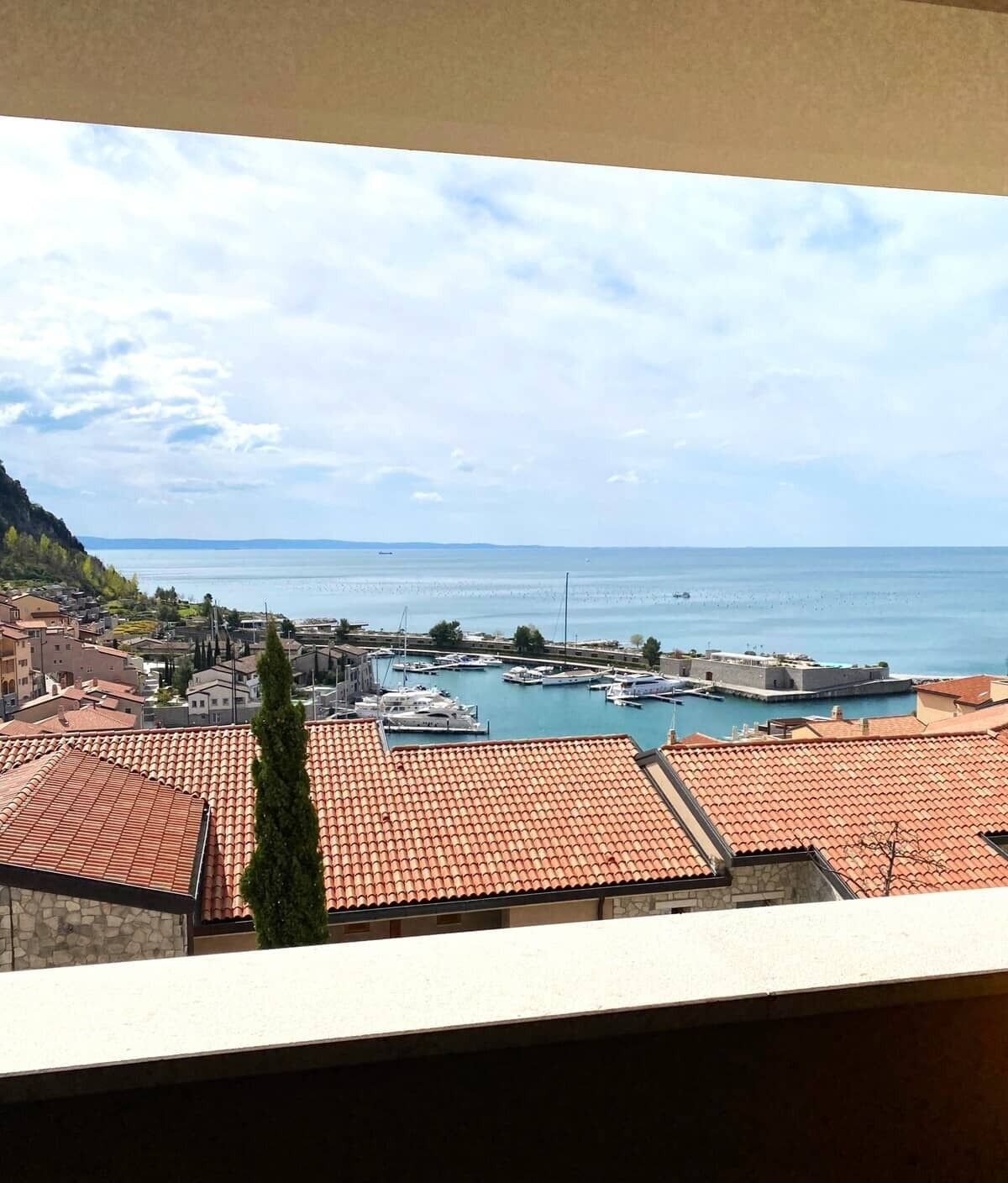 Blick von der Unterkunft