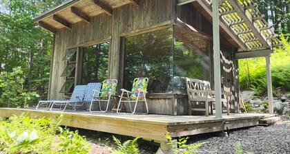 Waterfront Tiny House Cabin Off Grid Camp in Historic Woodstock CT