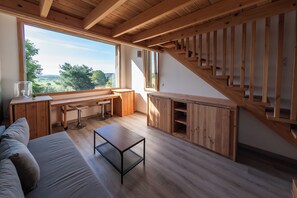 Living area - Family property in a green setting - 9 to 10 people (Nébian)
