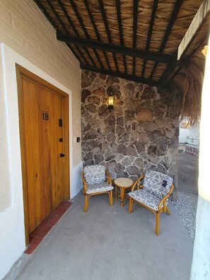 Standard Cabin, Balcony, Garden View | Terrace/patio