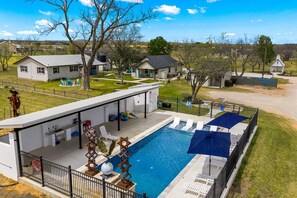 Pool - Vista Moon: Cabin G - Pool, Chapel, Fire Pit (Fredericksburg)