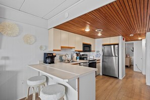 Fridge, microwave, oven, stovetop - Beach Loft 2C by Seaside Vacations & Sales (Ocean City)
