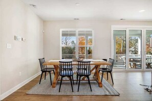 Dining - Luxe New Home in Tidal Walk - 2 Decks, Home Office, Dogs OK, AC & Shared Pool (Ocean View)