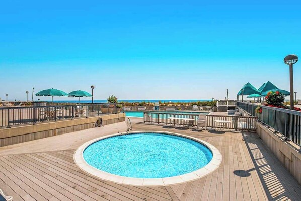 Pool - Sea Colony tennis condo with pools, fitness center & tennis courts (Bethany Beach)