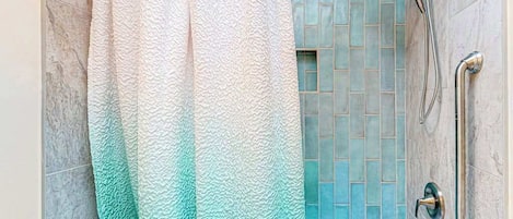 Shower, towels