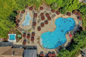 Pool - Bayside Resort home with decks, gas fireplace, bikes, ping-pong table, W/D, & AC (Selbyville)
