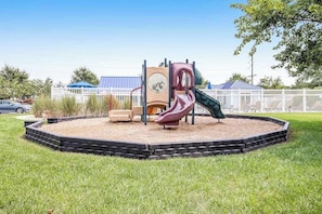 Children’s area - Dog-friendly Millville by the Sea home with large yard, porch, grill, AC, & WiFi (Millville)