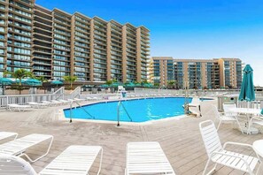 Pool - Sea Colony oceanfront 3rd floor condo w/ tennis court, shared sauna, elevator (Bethany Beach)