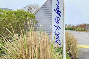 Exterior detail - East of the Sun condo w/ central AC, W/D, & shared pool - under 1 mile to beach (Fenwick Island)