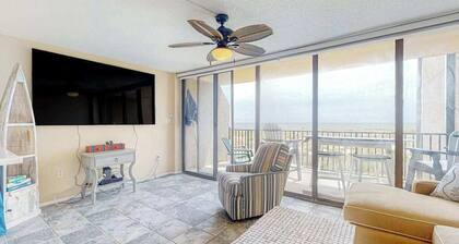 Sea Colony oceanfront condo with private balcony, shared pools, & gym