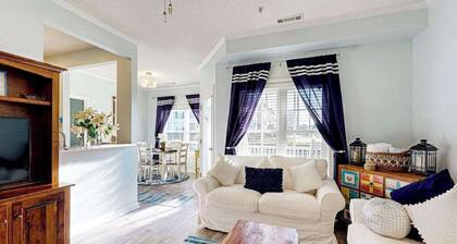 Village of Five Points pet friendly condo with pool, gym, and tennis access
