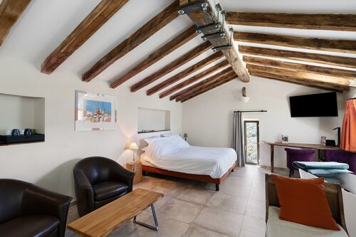 Chambre 'I Martini Double Sup Lits Jumeaux' avec vue montagne, Wi-Fi et climatisation