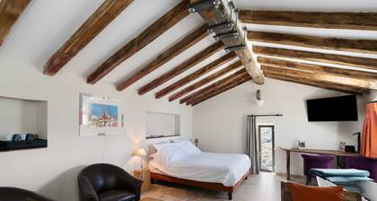 Chambre 'I Martini Double Sup Lits Jumeaux' avec vue montagne, Wi-Fi et climatisation