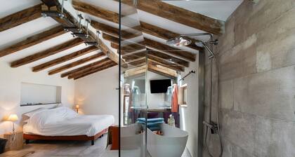 Chambre 'I Martini Double Sup Lits Jumeaux' avec vue montagne, Wi-Fi et climatisation
