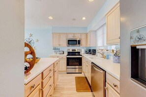 Fridge, microwave, oven, stovetop - Second-Floor Sea Colony Condo with WiFi & Shared Pools and Hot Tub (Bethany Beach)