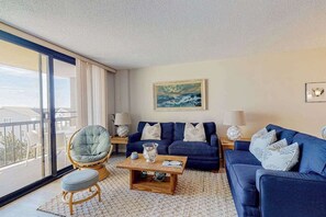 TV, DVD player, stereo, offices - Sea Colony: Ocean View Condo with Balcony, & Shared Pools/Hot Tub/Tennis (Bethany Beach)