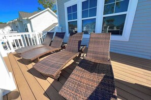 Terrace/patio - Resort Living in Bethany. AC/Pool and more. (Bethany Beach)