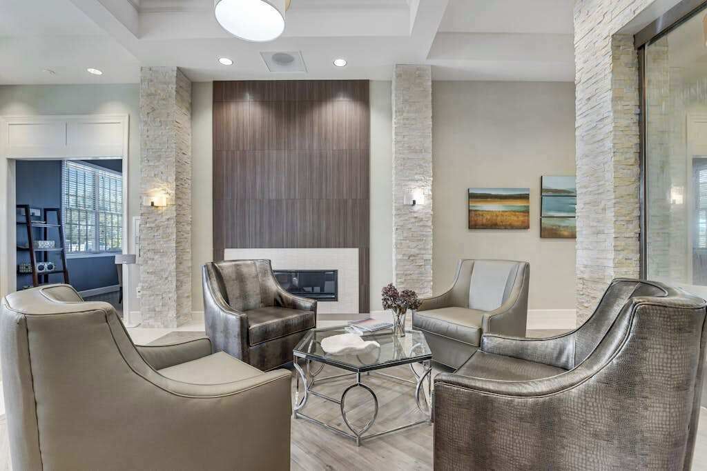 TV, fireplace, offices