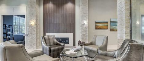 TV, fireplace, offices