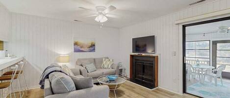 TV, DVD player, offices