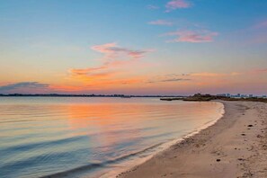 Vlak bij het strand
