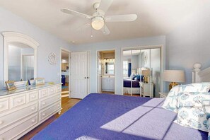 Iron/ironing board, WiFi - Bethany Bay water-view condo with pool, on-site golf & sports courts access (Ocean View)