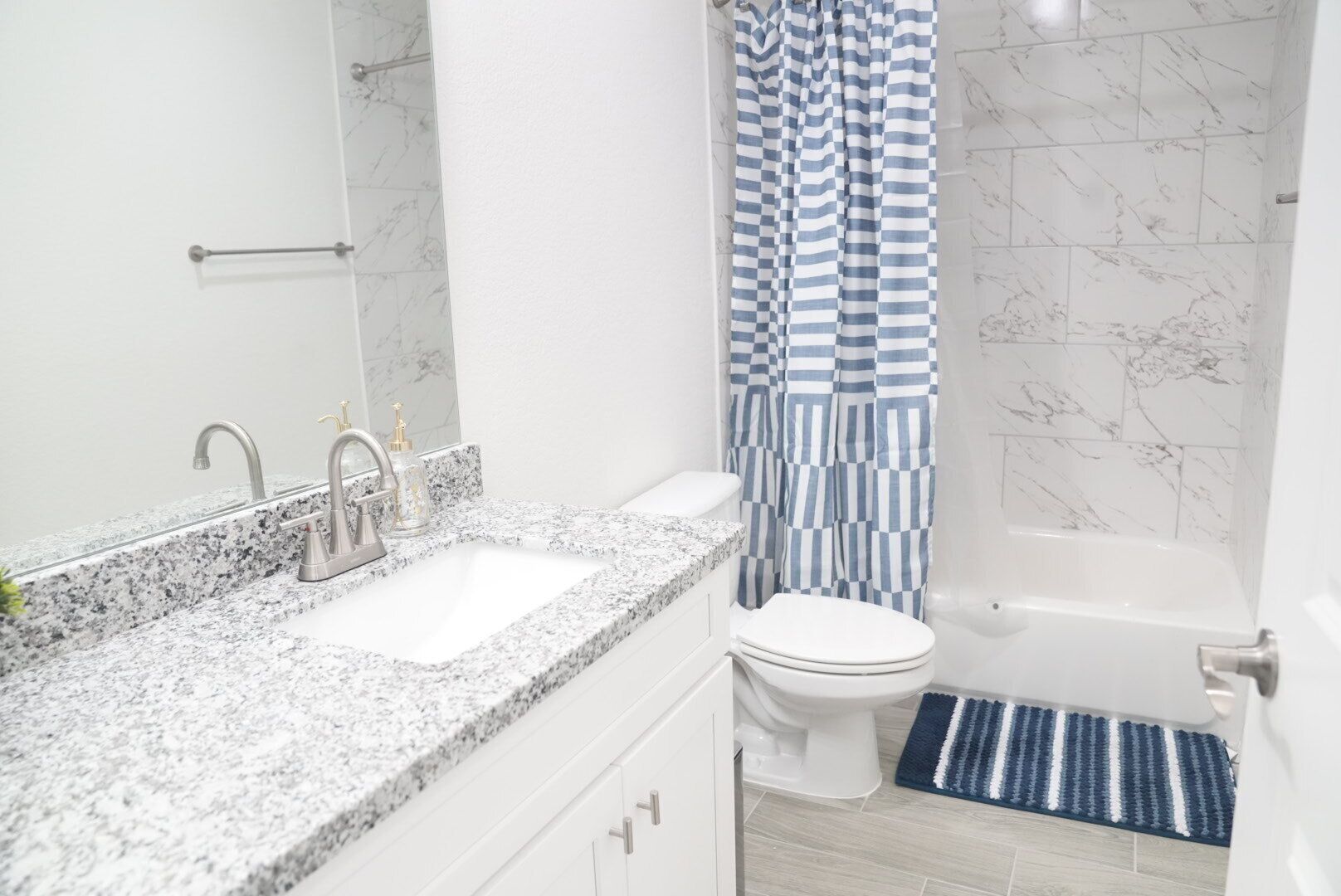Towels, soap, toilet paper