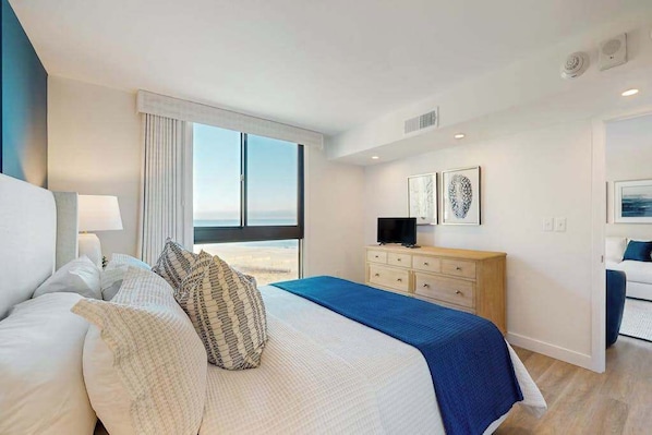 Iron/ironing board, travel cot, WiFi, bed sheets - Sea Colony Ocean renovated beachfront condo with balcony, AC, pools, & tennis (Bethany Beach)