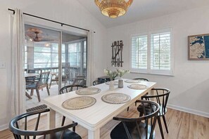 Dining - Town of South Bethany house w/patio, balcony, grill, near the ocean (Bethany Beach)