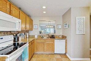 Fridge, microwave, oven, stovetop - Bethany Bay First-Floor Condo with Pool, Tennis Court, & on site golf (Ocean View)
