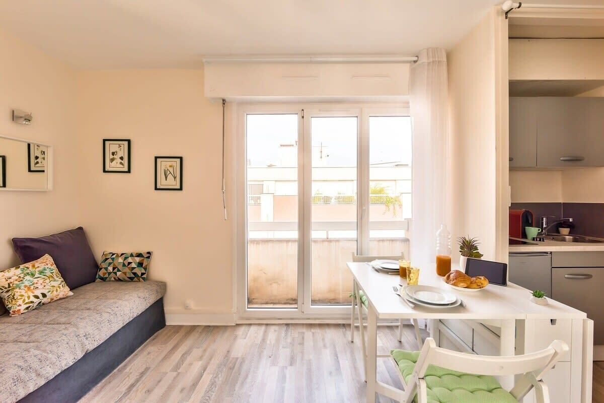 Joli Studio, Neuf, Calme & Lumineux -Bail Mobilité - Paris