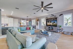 TV, table football - Poolest House on the Island by Duncan Real Estate (Anna Maria)