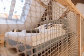 1 slaapkamer, een strijkplank/strijkijzer, wifi, beddengoed