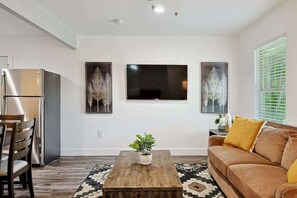 House, Multiple Beds, Patio, Garden View (El Paso 3) | Living area - Serene Escape - Peaceful 3-bd Retreat With Yard (Grand Prairie)