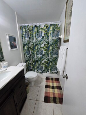 Bathroom - Lovely 2-bedroom duplex with AC in charming Crystal Beach. (Palm Harbor)
