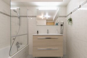 Shower, hair dryer