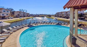 Seasonal outdoor pool - Landing Apartments near Coomer Creek (Garland)