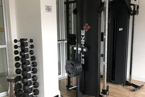 Fitness facility - Cozy 1-bedroom apartment in superb São Paulo with fitness room (São Paulo)