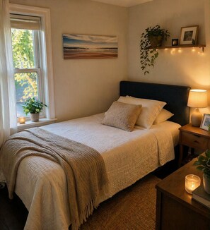 3 habitaciones, tabla de planchar con plancha, wifi y ropa de cama 
