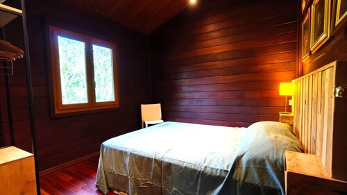 5 minutes from the beach and in the heart of a green setting. timber-framed house
