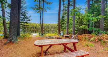 Appalachee Pond Waterfront Cottage | Decks, Sunroom, Dock with Kayaks & Canoe