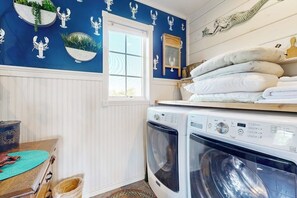Interior - Oceanfront home with dock, beautiful deck & firepit - steps to the beach (Harpswell)