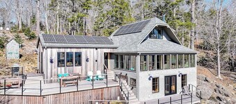 Oceanfront home on 6 acres with multi-level deck & spectacular view