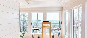 Oceanfront home on 6 acres with multi-level deck & spectacular view
