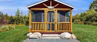 Charming Coastal Retreat with Ocean Views, Porch and Private Cabin