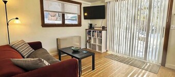 Two-Level Unit w/ Patio, Deck, Firepit, Private Washer/ Dryer, and Free WiFi