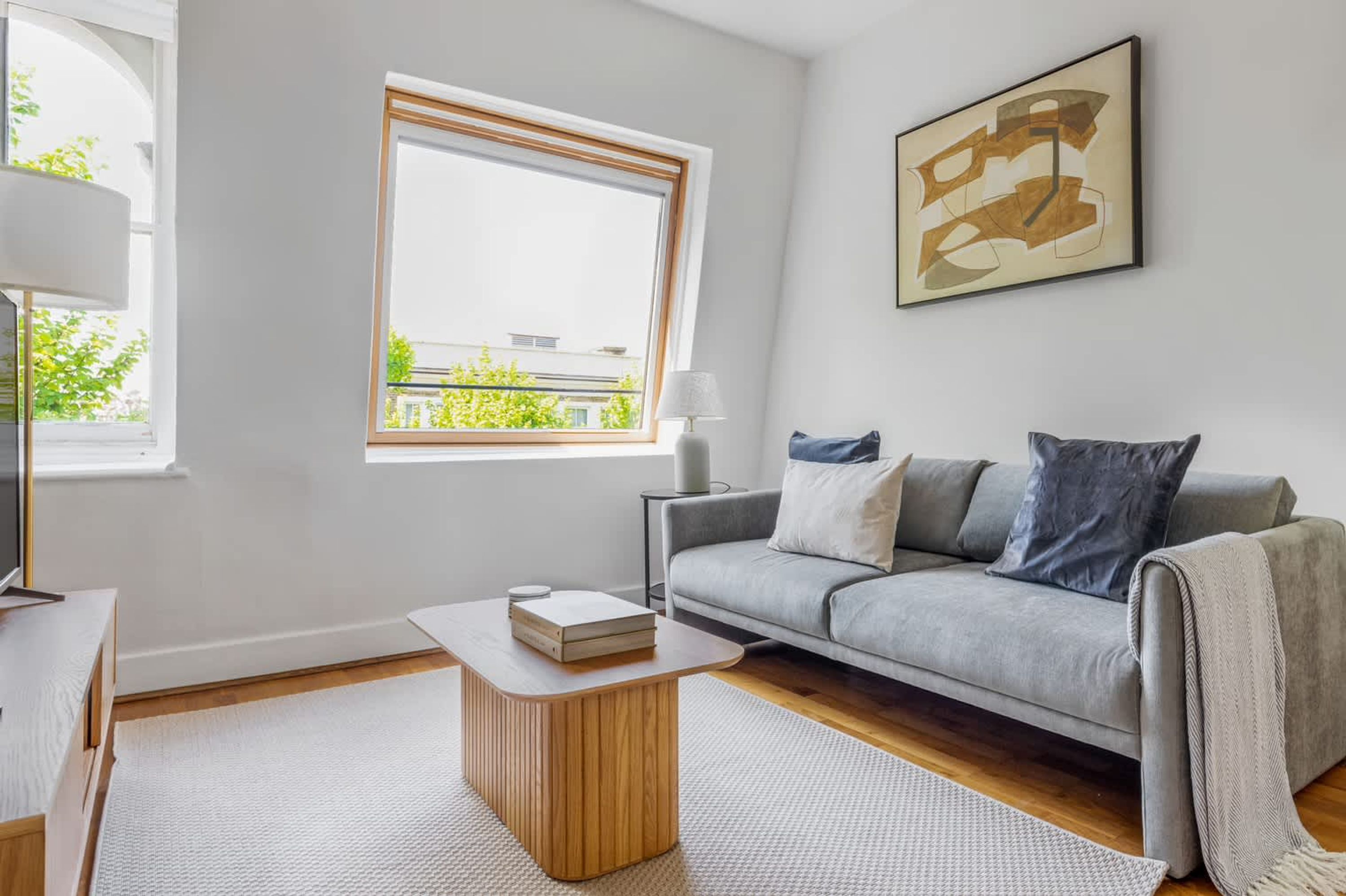 TV, fireplace, offices
